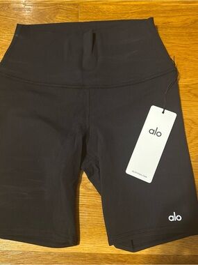 ALO Yoga Black High-Waist Bike Shorts